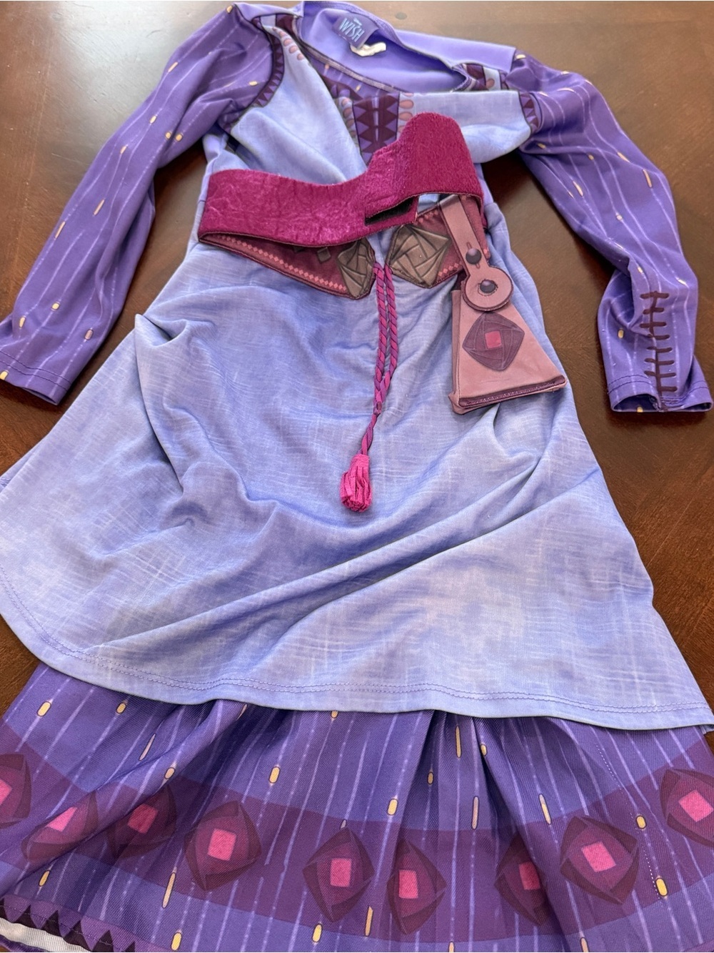 Disney Wish Ashsa Fairytale Purple Casual Girls Dress Sz 4-6